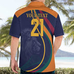 Custom Sri Lanka Cricket Hawaiian Shirt Shri Lanka Jathika Crikat Kandayama
