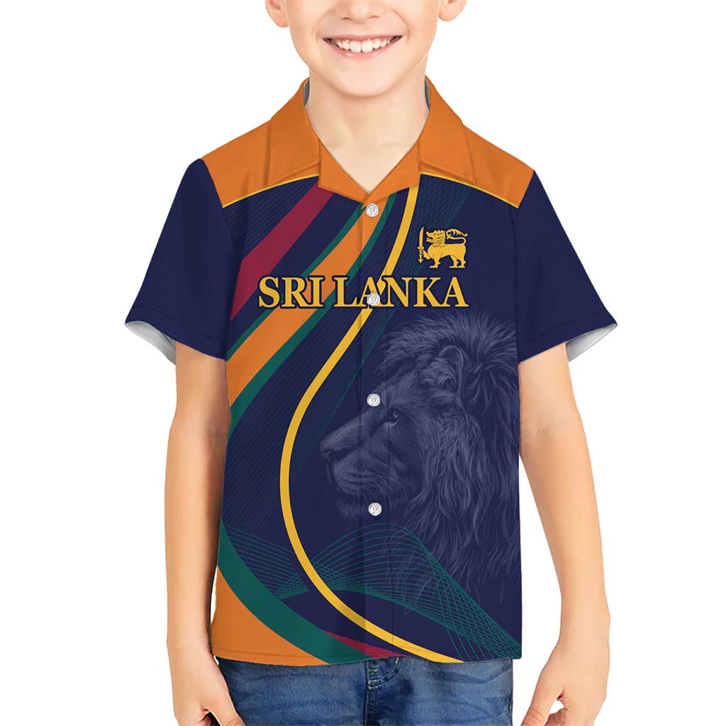 Custom Sri Lanka Cricket Hawaiian Shirt Shri Lanka Jathika Crikat Kandayama