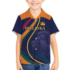 Custom Sri Lanka Cricket Hawaiian Shirt Shri Lanka Jathika Crikat Kandayama