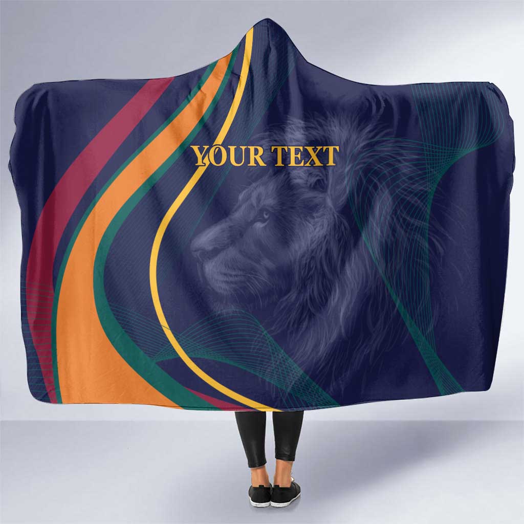 Custom Sri Lanka Cricket Hooded Blanket Shri Lanka Jathika Crikat Kandayama