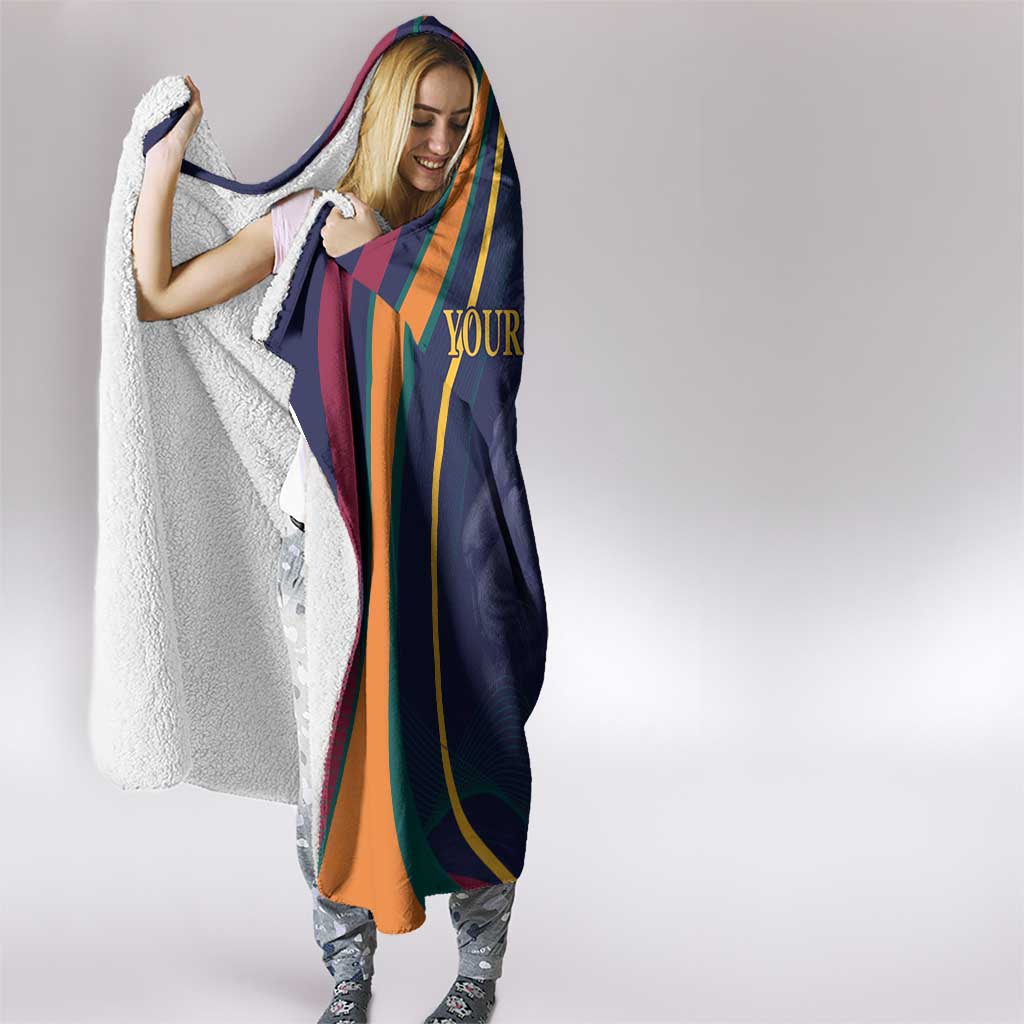 Custom Sri Lanka Cricket Hooded Blanket Shri Lanka Jathika Crikat Kandayama