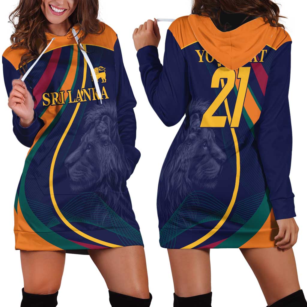Custom Sri Lanka Cricket Hoodie Dress Shri Lanka Jathika Crikat Kandayama
