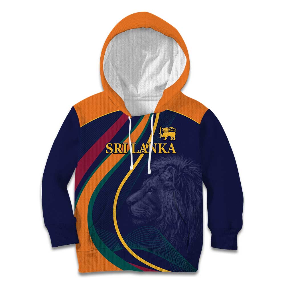 Custom Sri Lanka Cricket Kid Hoodie Shri Lanka Jathika Crikat Kandayama