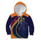 Custom Sri Lanka Cricket Kid Hoodie Shri Lanka Jathika Crikat Kandayama