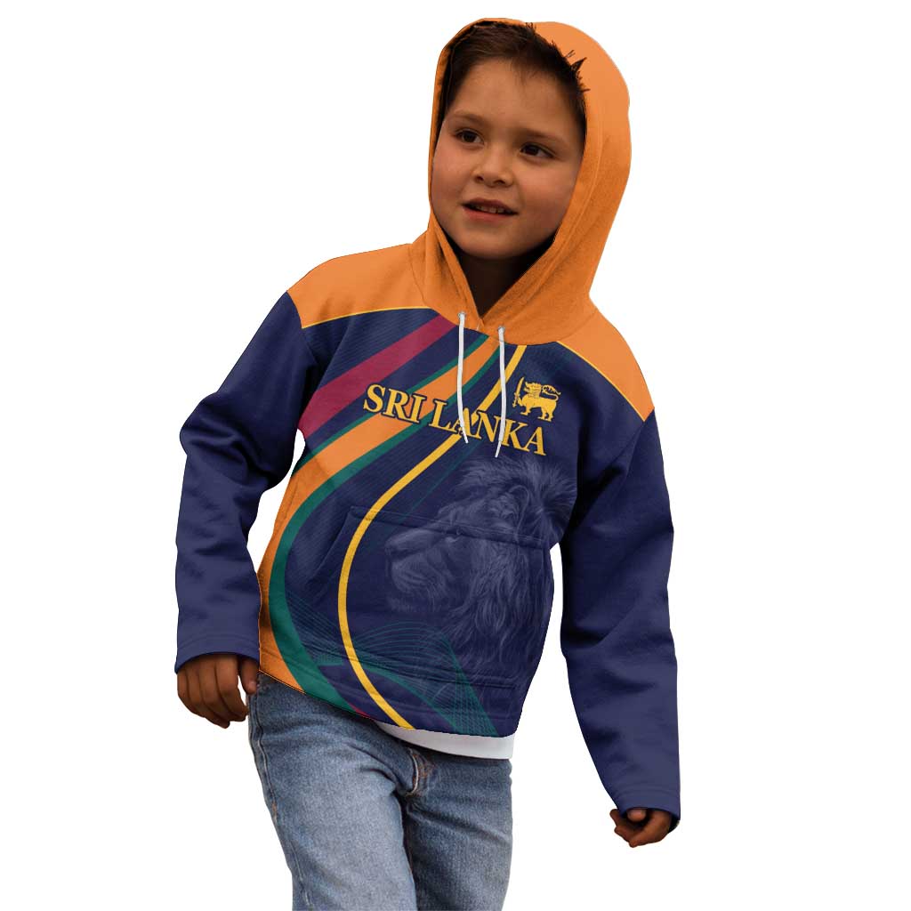 Custom Sri Lanka Cricket Kid Hoodie Shri Lanka Jathika Crikat Kandayama