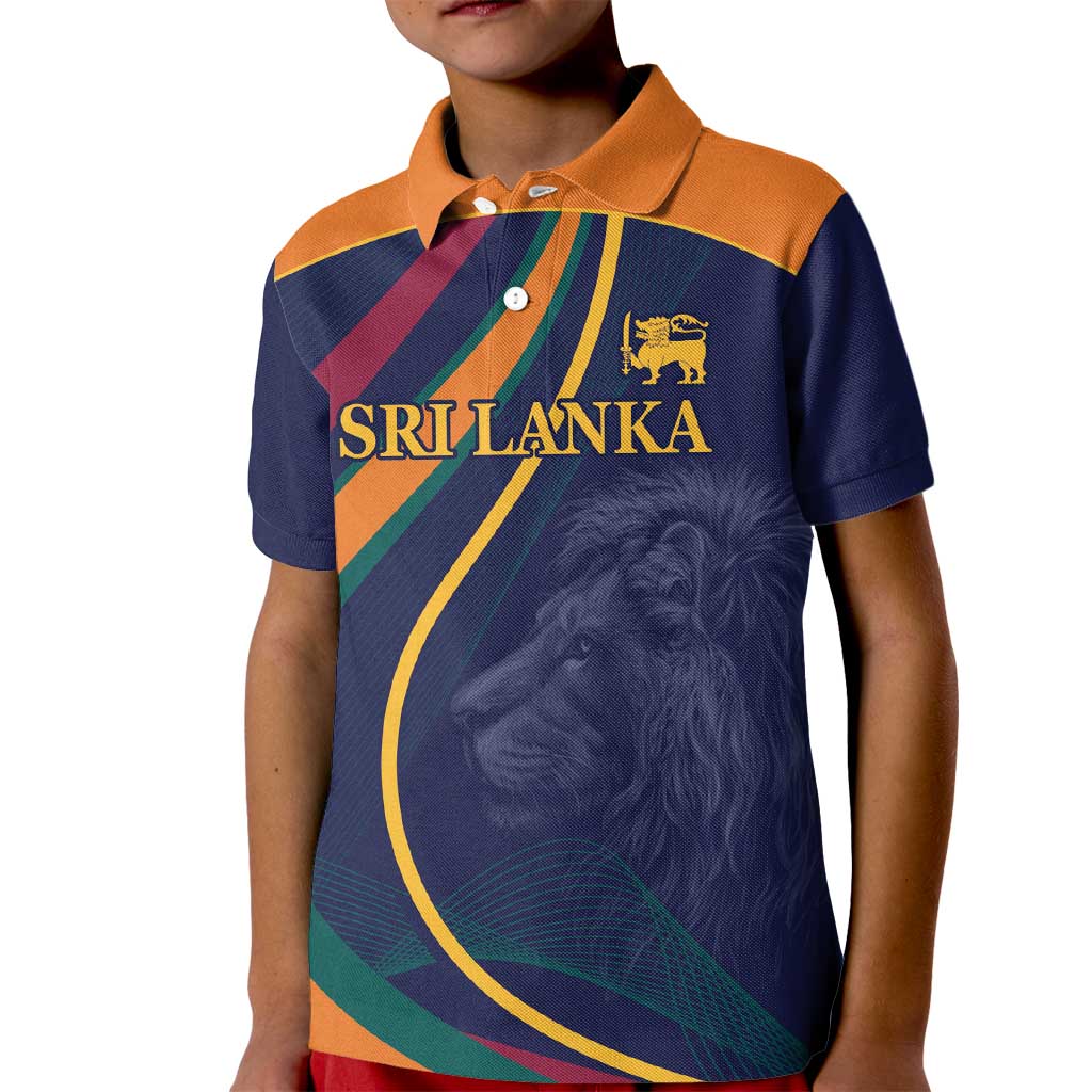 Custom Sri Lanka Cricket Kid Polo Shirt Shri Lanka Jathika Crikat Kandayama