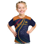 Custom Sri Lanka Cricket Kid T Shirt Shri Lanka Jathika Crikat Kandayama