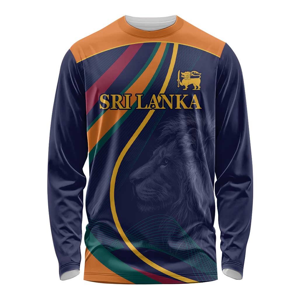 Custom Sri Lanka Cricket Long Sleeve Shirt Shri Lanka Jathika Crikat Kandayama