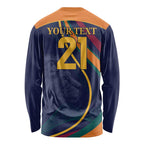 Custom Sri Lanka Cricket Long Sleeve Shirt Shri Lanka Jathika Crikat Kandayama