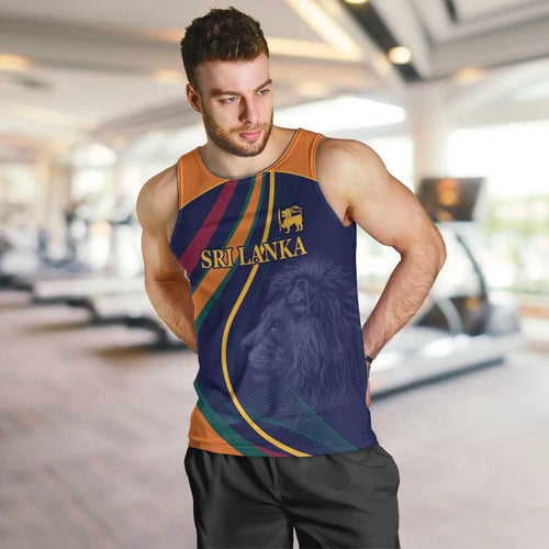 Custom Sri Lanka Cricket Men Tank Top Shri Lanka Jathika Crikat Kandayama