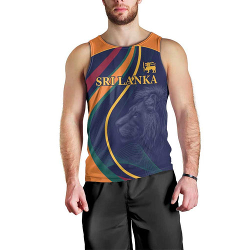 Custom Sri Lanka Cricket Men Tank Top Shri Lanka Jathika Crikat Kandayama