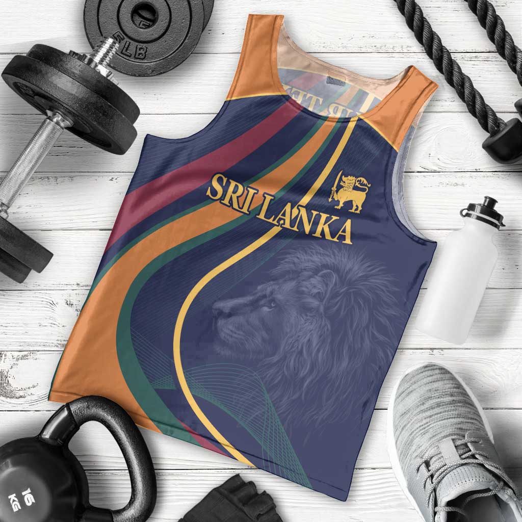 Custom Sri Lanka Cricket Men Tank Top Shri Lanka Jathika Crikat Kandayama