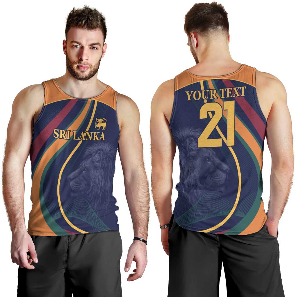 Custom Sri Lanka Cricket Men Tank Top Shri Lanka Jathika Crikat Kandayama