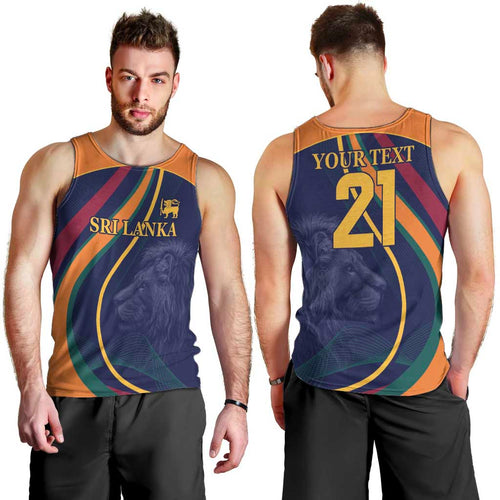 Custom Sri Lanka Cricket Men Tank Top Shri Lanka Jathika Crikat Kandayama