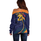 Custom Sri Lanka Cricket Off Shoulder Sweater Shri Lanka Jathika Crikat Kandayama