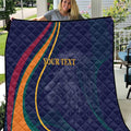 Custom Sri Lanka Cricket Quilt Shri Lanka Jathika Crikat Kandayama