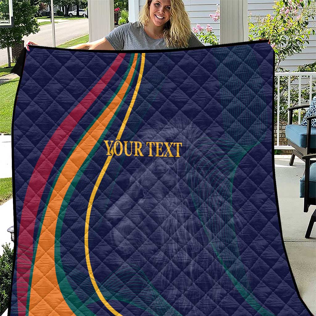Custom Sri Lanka Cricket Quilt Shri Lanka Jathika Crikat Kandayama
