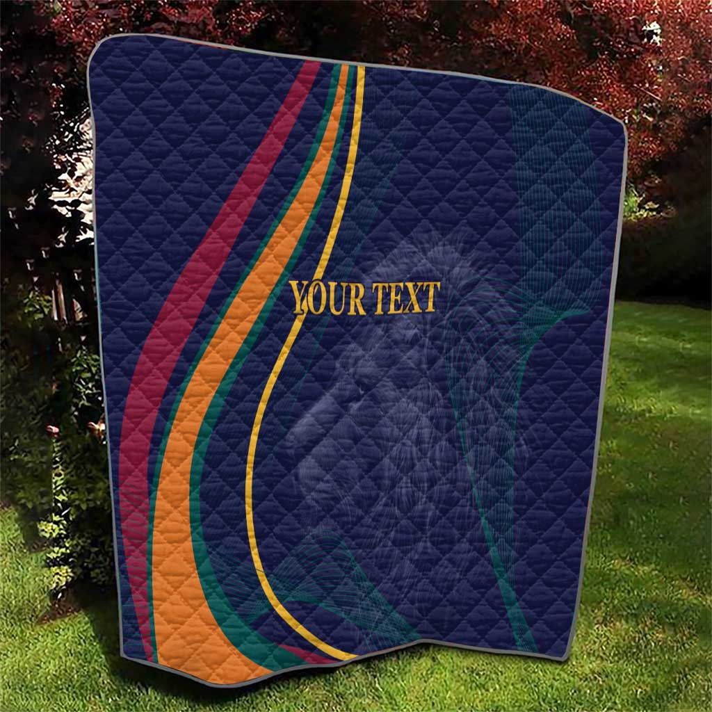 Custom Sri Lanka Cricket Quilt Shri Lanka Jathika Crikat Kandayama
