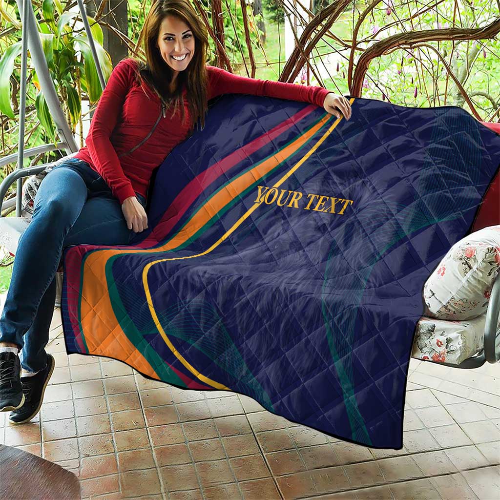 Custom Sri Lanka Cricket Quilt Shri Lanka Jathika Crikat Kandayama