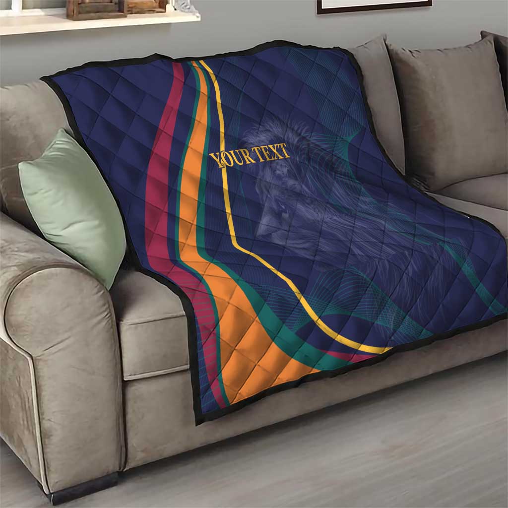 Custom Sri Lanka Cricket Quilt Shri Lanka Jathika Crikat Kandayama