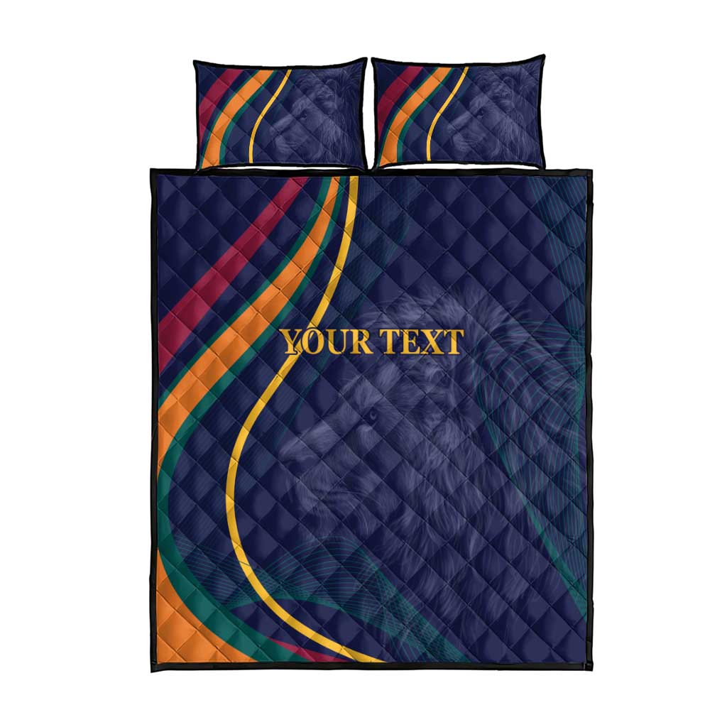 Custom Sri Lanka Cricket Quilt Bed Set Shri Lanka Jathika Crikat Kandayama