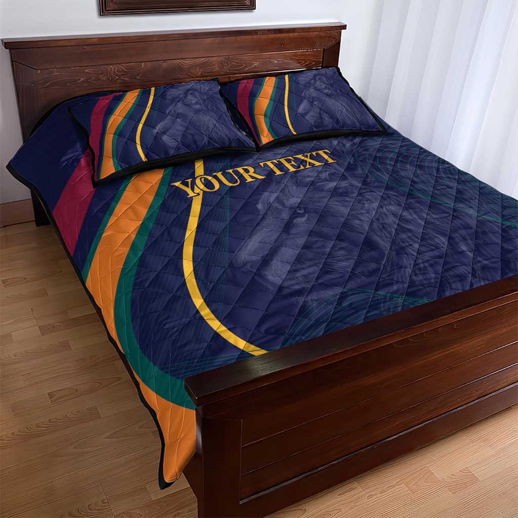 Custom Sri Lanka Cricket Quilt Bed Set Shri Lanka Jathika Crikat Kandayama