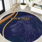 Custom Sri Lanka Cricket Round Carpet Shri Lanka Jathika Crikat Kandayama
