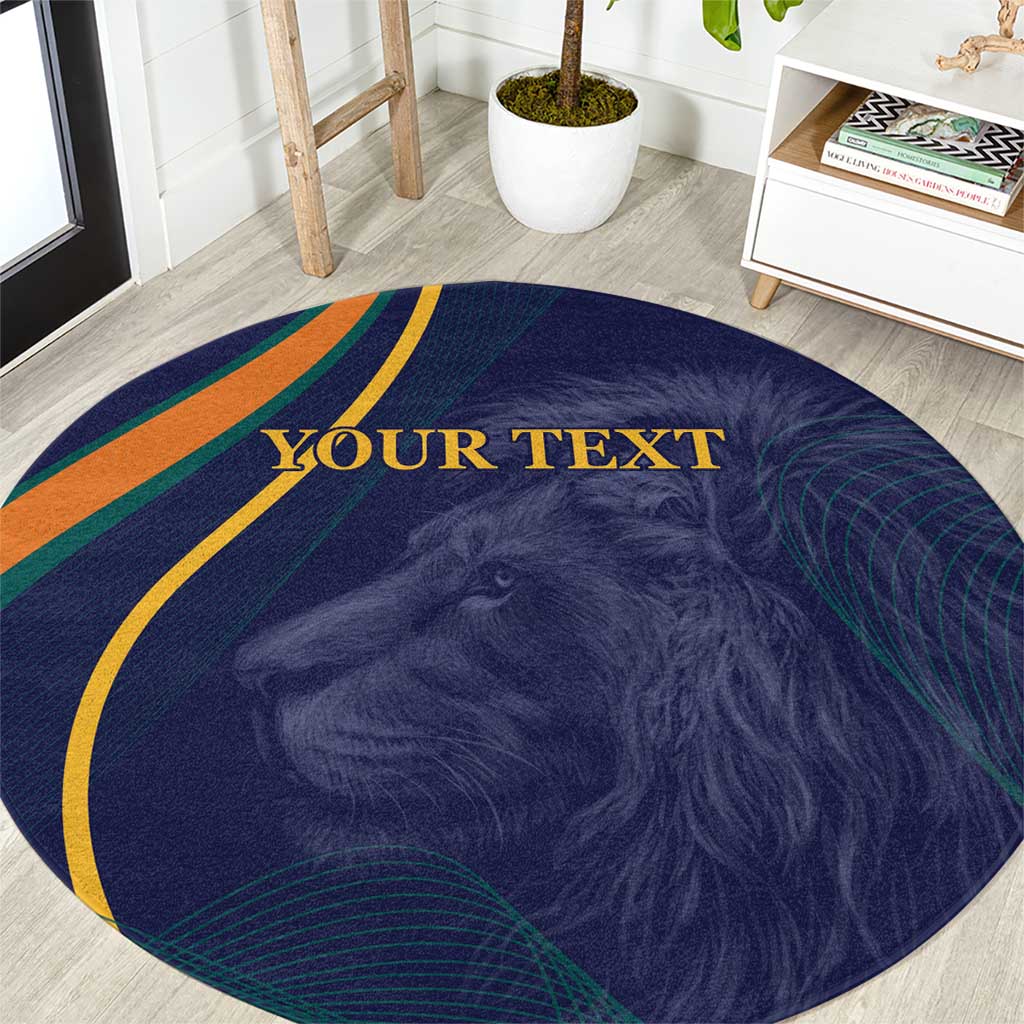 Custom Sri Lanka Cricket Round Carpet Shri Lanka Jathika Crikat Kandayama