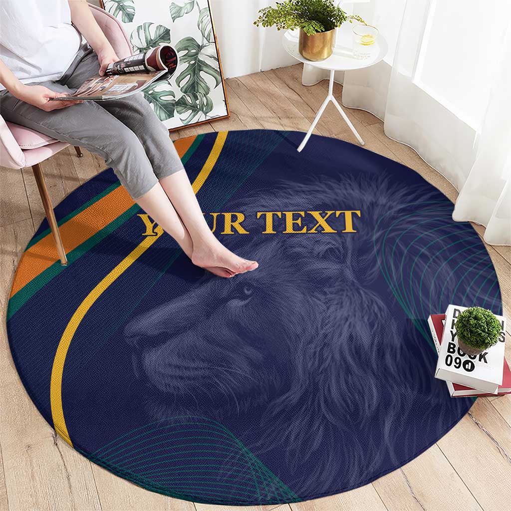 Custom Sri Lanka Cricket Round Carpet Shri Lanka Jathika Crikat Kandayama
