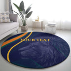 Custom Sri Lanka Cricket Round Carpet Shri Lanka Jathika Crikat Kandayama