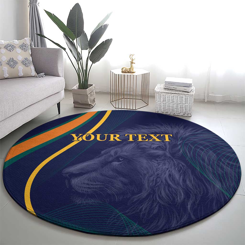 Custom Sri Lanka Cricket Round Carpet Shri Lanka Jathika Crikat Kandayama
