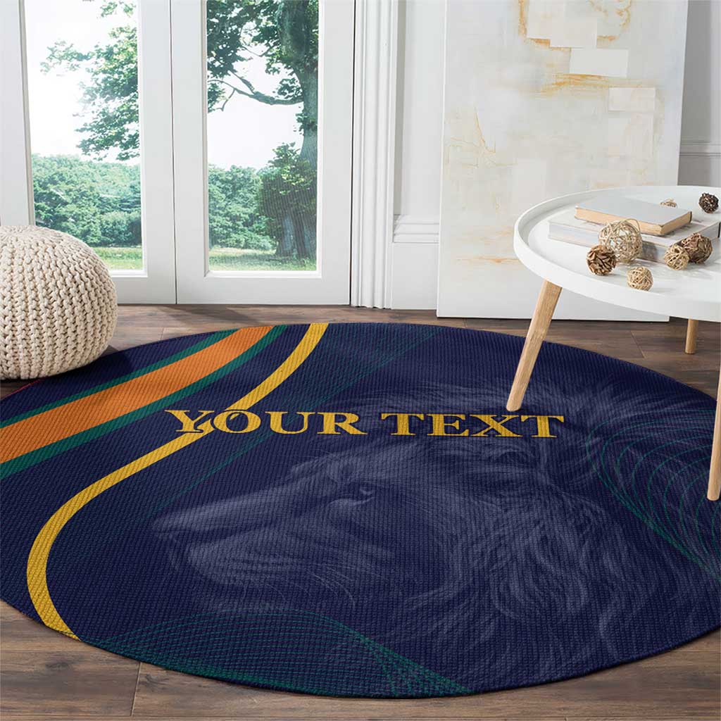 Custom Sri Lanka Cricket Round Carpet Shri Lanka Jathika Crikat Kandayama