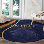 Custom Sri Lanka Cricket Round Carpet Shri Lanka Jathika Crikat Kandayama