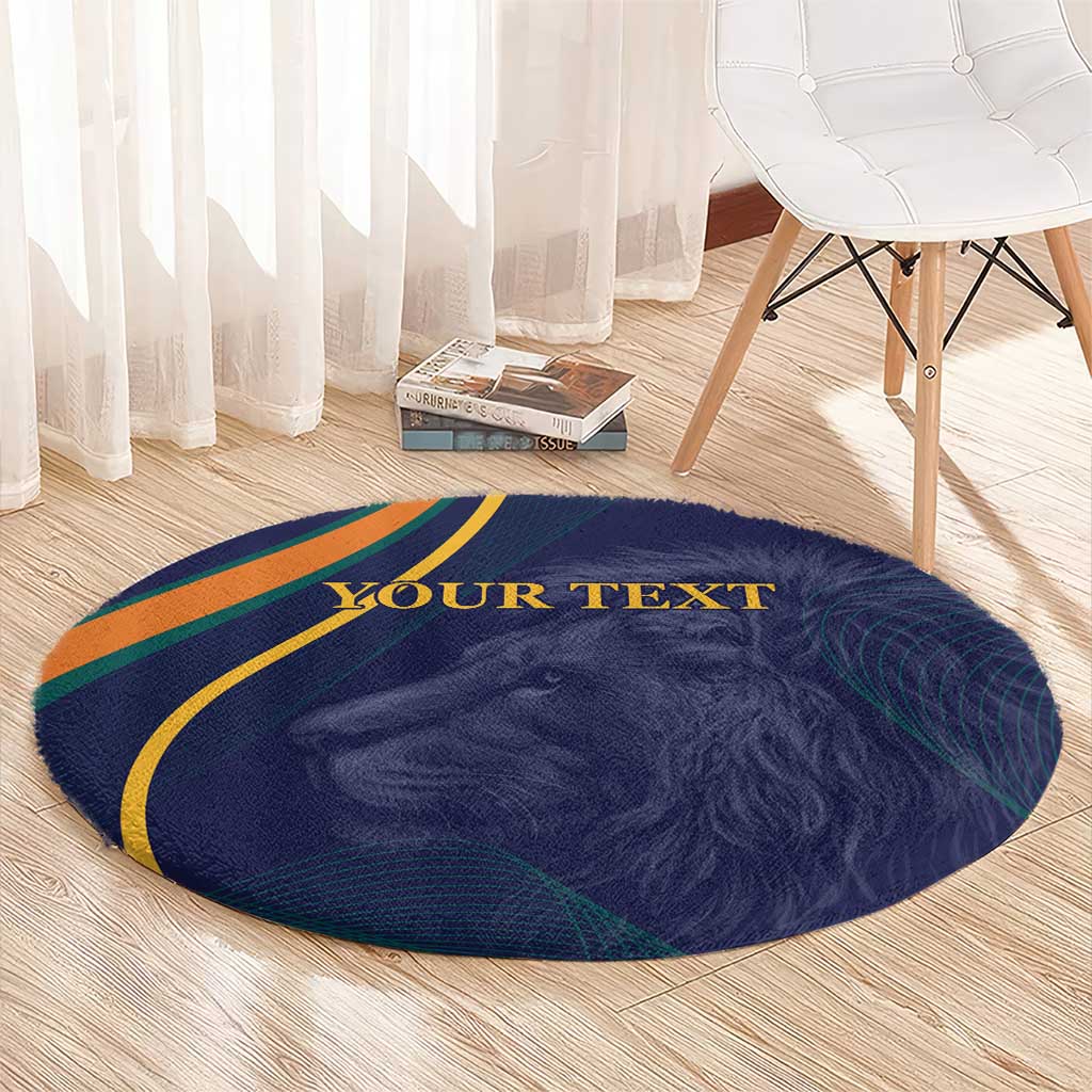Custom Sri Lanka Cricket Round Carpet Shri Lanka Jathika Crikat Kandayama