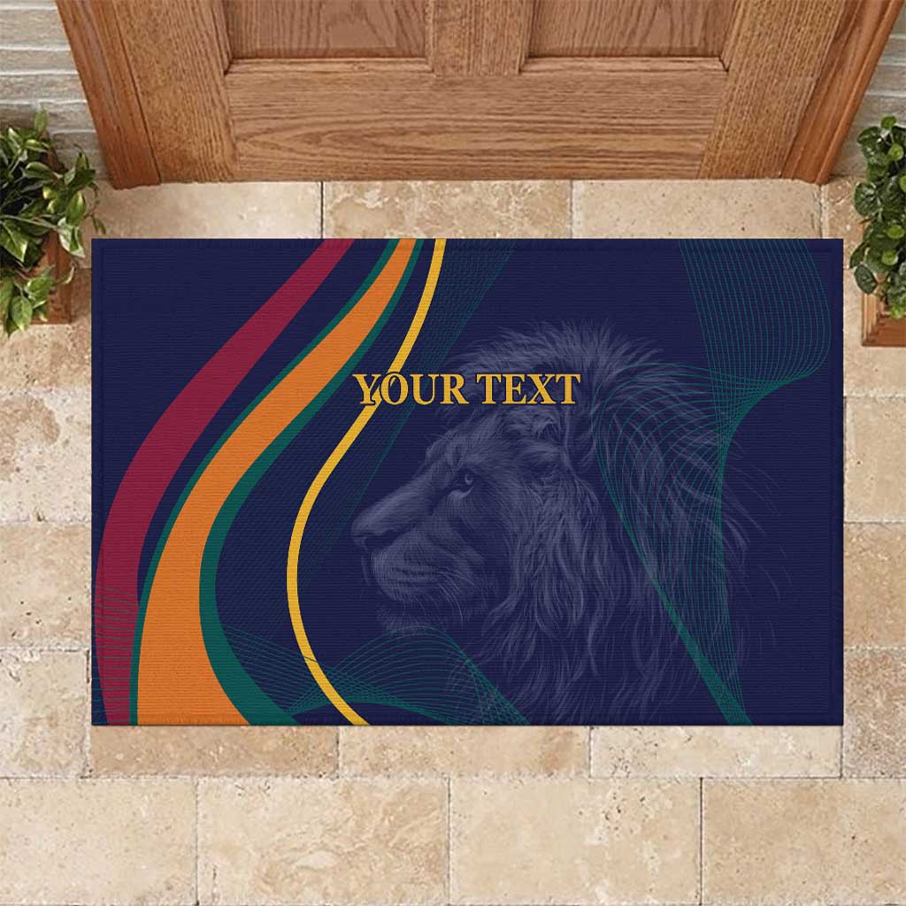 Custom Sri Lanka Cricket Rubber Doormat Shri Lanka Jathika Crikat Kandayama