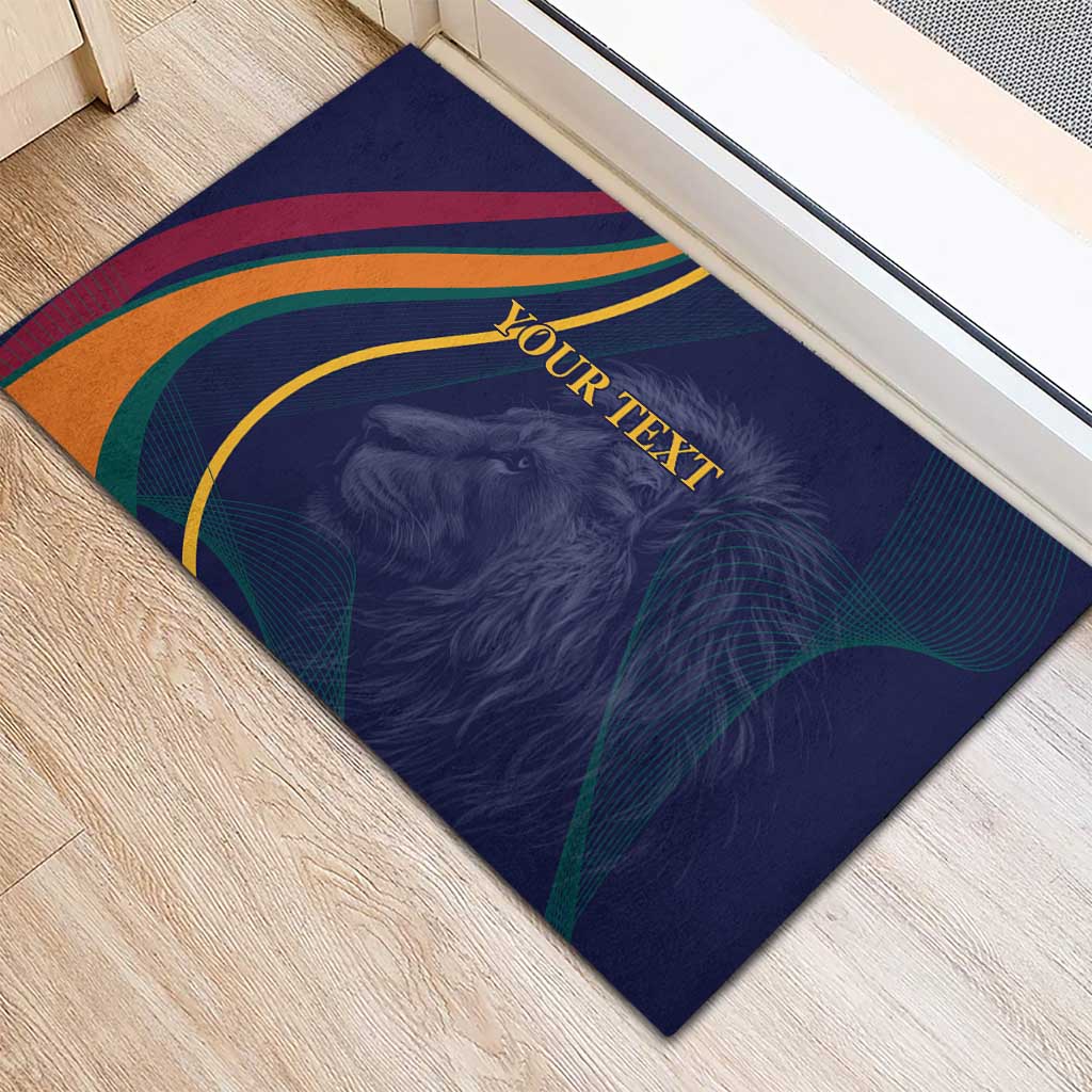 Custom Sri Lanka Cricket Rubber Doormat Shri Lanka Jathika Crikat Kandayama