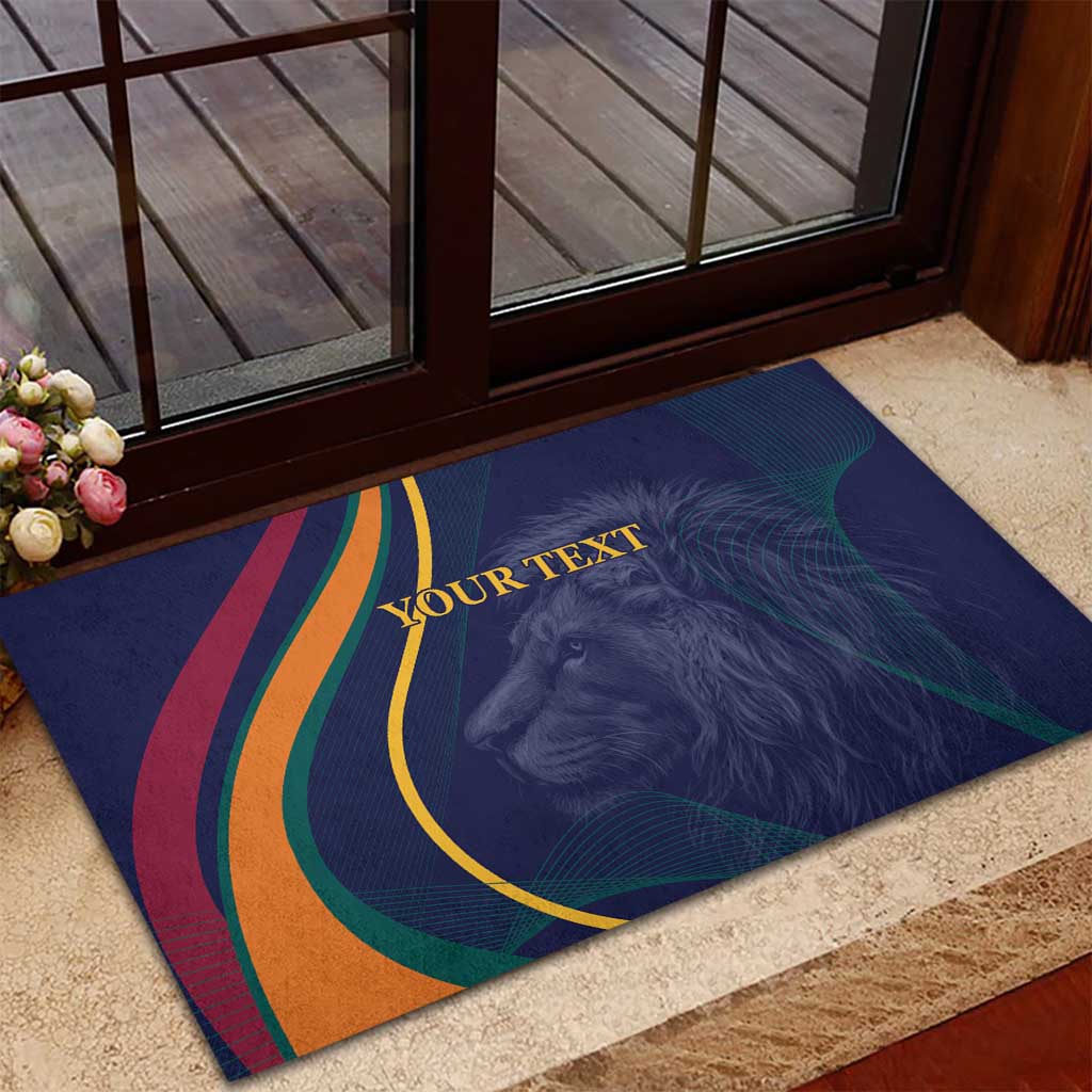 Custom Sri Lanka Cricket Rubber Doormat Shri Lanka Jathika Crikat Kandayama