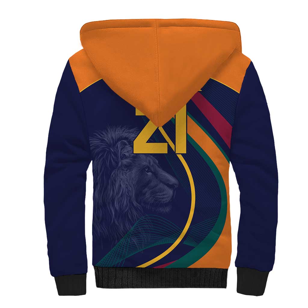 Custom Sri Lanka Cricket Sherpa Hoodie Shri Lanka Jathika Crikat Kandayama