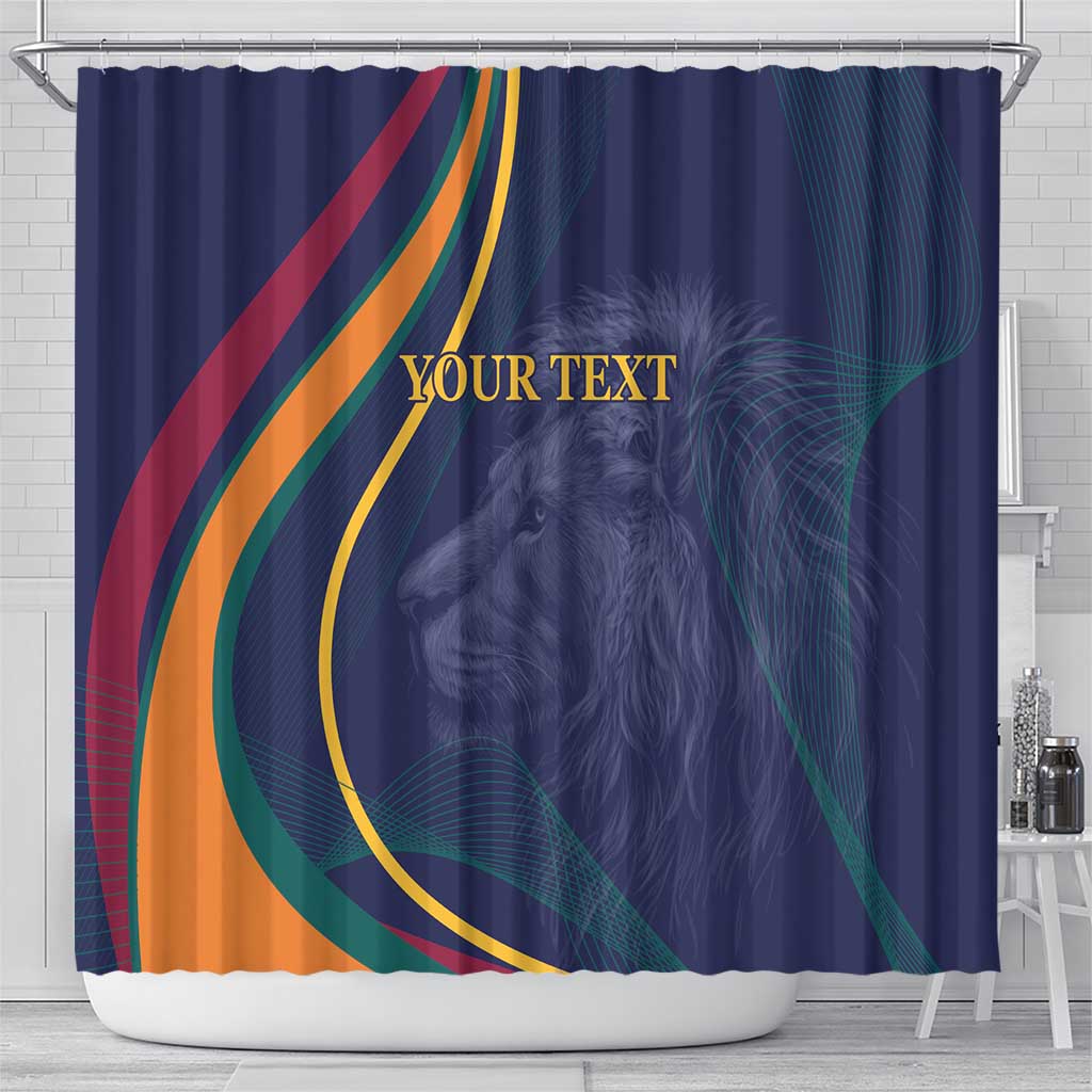 Custom Sri Lanka Cricket Shower Curtain Shri Lanka Jathika Crikat Kandayama