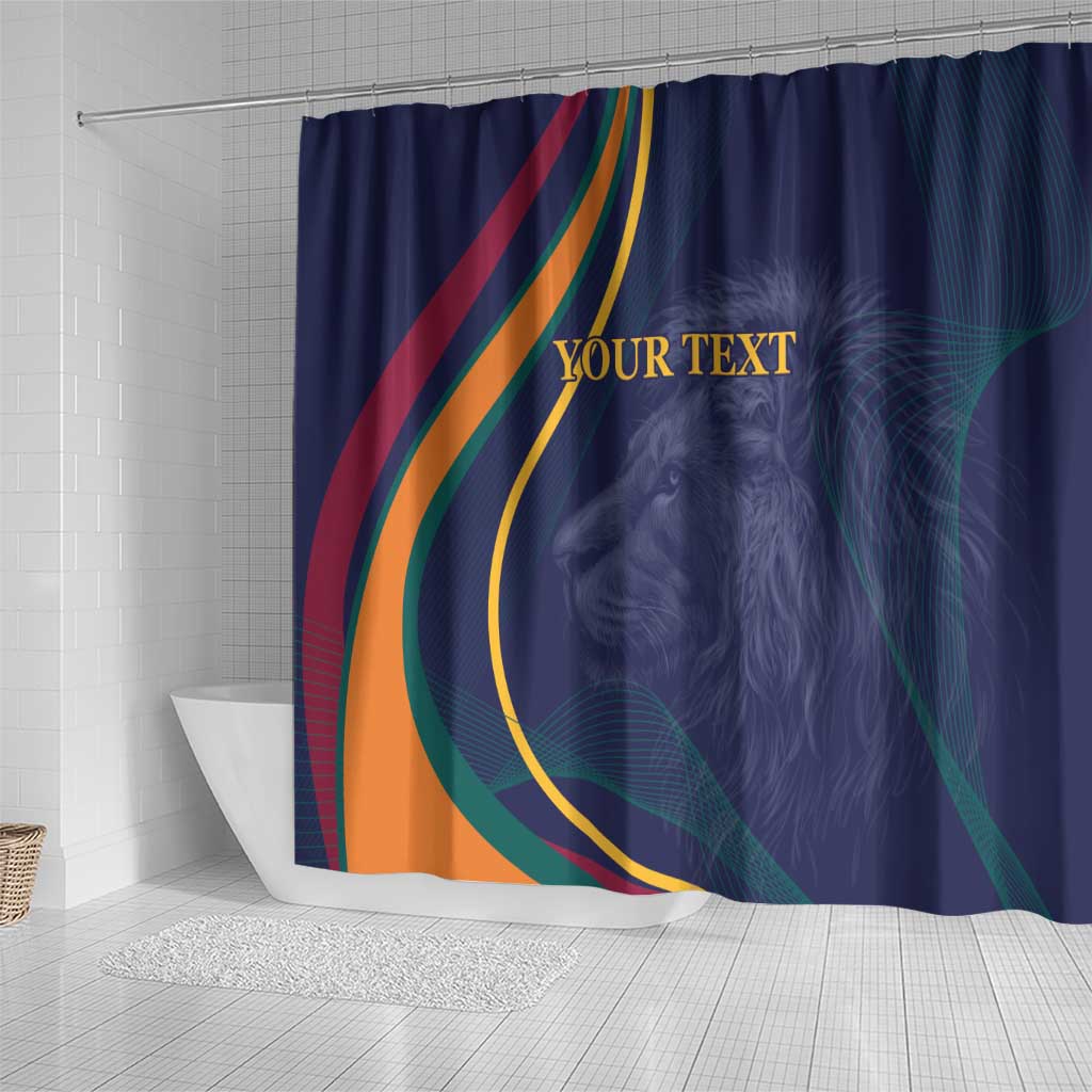 Custom Sri Lanka Cricket Shower Curtain Shri Lanka Jathika Crikat Kandayama