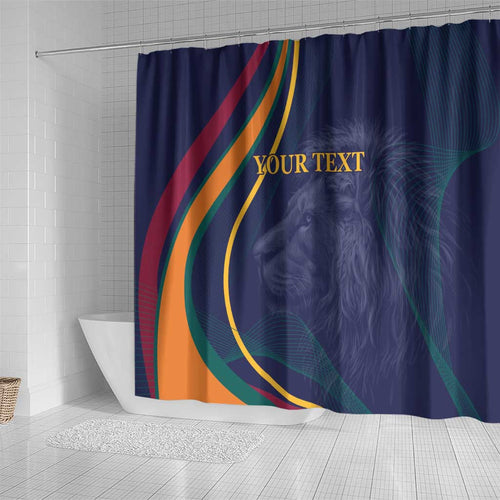Custom Sri Lanka Cricket Shower Curtain Shri Lanka Jathika Crikat Kandayama