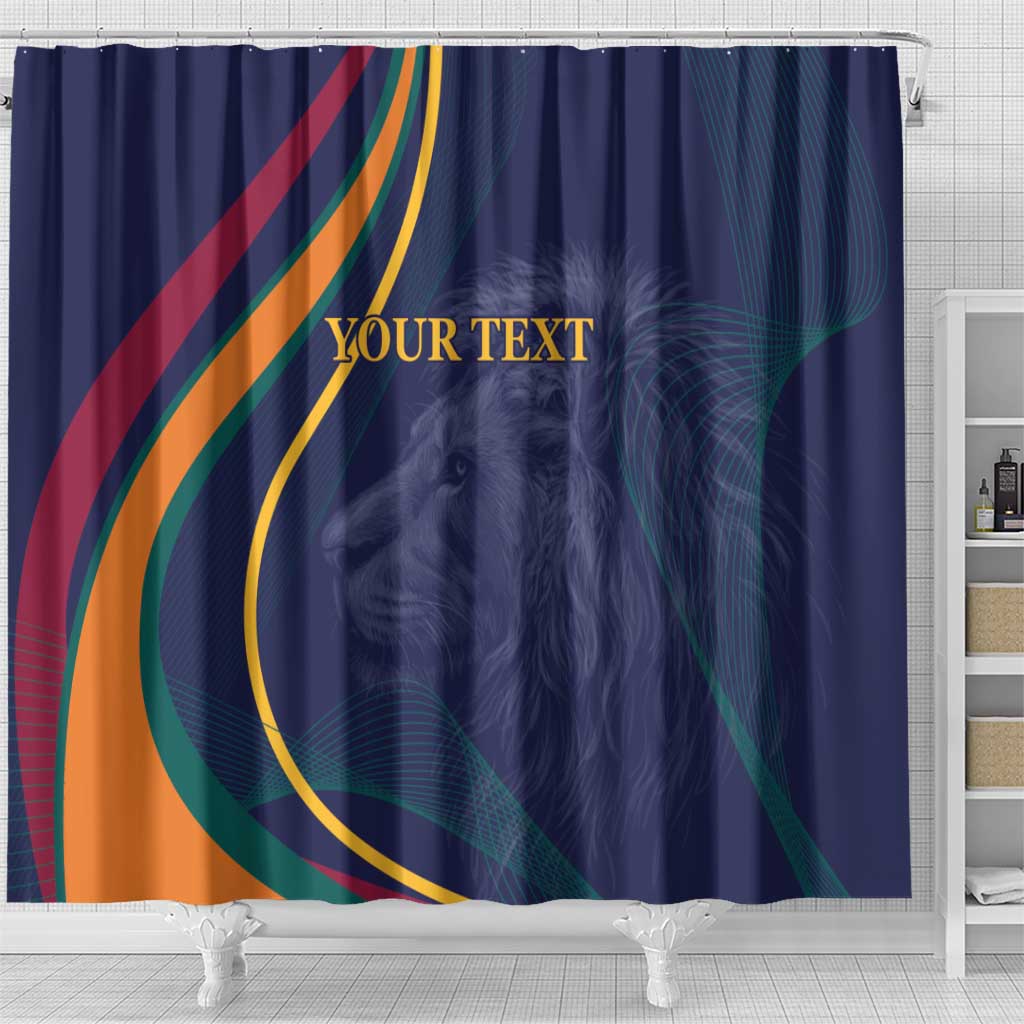 Custom Sri Lanka Cricket Shower Curtain Shri Lanka Jathika Crikat Kandayama