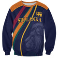 Custom Sri Lanka Cricket Sweatshirt Shri Lanka Jathika Crikat Kandayama