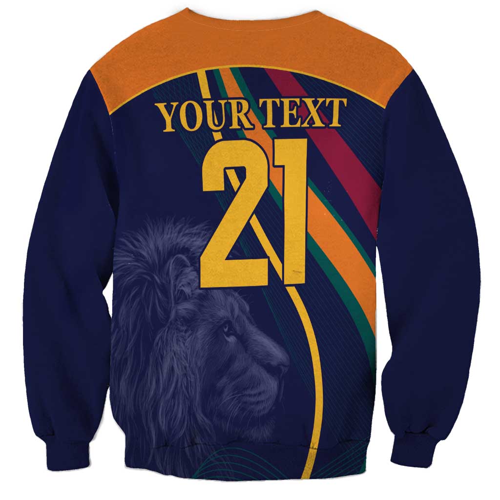 Custom Sri Lanka Cricket Sweatshirt Shri Lanka Jathika Crikat Kandayama