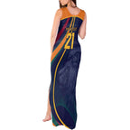 Custom Sri Lanka Cricket Tank Maxi Dress Shri Lanka Jathika Crikat Kandayama