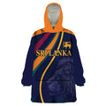 Custom Sri Lanka Cricket Wearable Blanket Hoodie Shri Lanka Jathika Crikat Kandayama