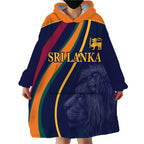 Custom Sri Lanka Cricket Wearable Blanket Hoodie Shri Lanka Jathika Crikat Kandayama
