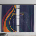 Custom Sri Lanka Cricket Window Curtain Shri Lanka Jathika Crikat Kandayama