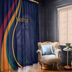 Custom Sri Lanka Cricket Window Curtain Shri Lanka Jathika Crikat Kandayama