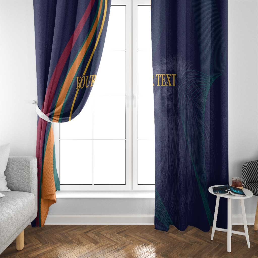 Custom Sri Lanka Cricket Window Curtain Shri Lanka Jathika Crikat Kandayama